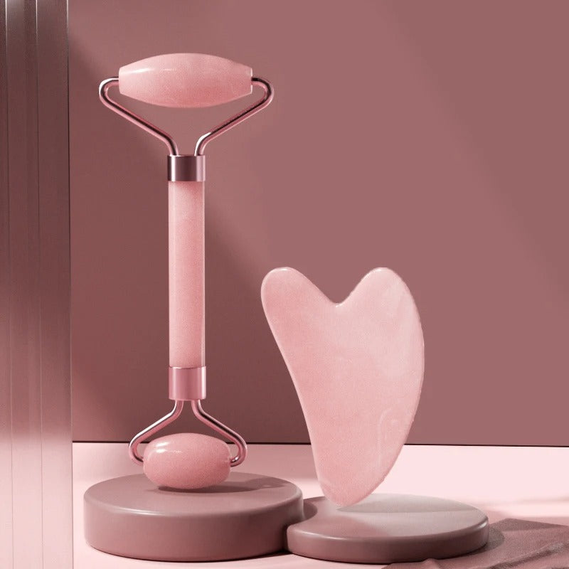 Jade Roller and Gua Sha Stone Set