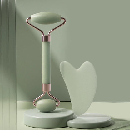 Jade Roller and Gua Sha Stone Set